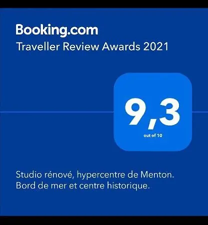 Studio Neuf - 2 Couchages - Hypercentre Menton - Plage - Mer - French Riviera